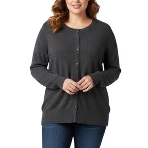 Lord and Taylor 100% Cashmere Cardigan Sweater XL